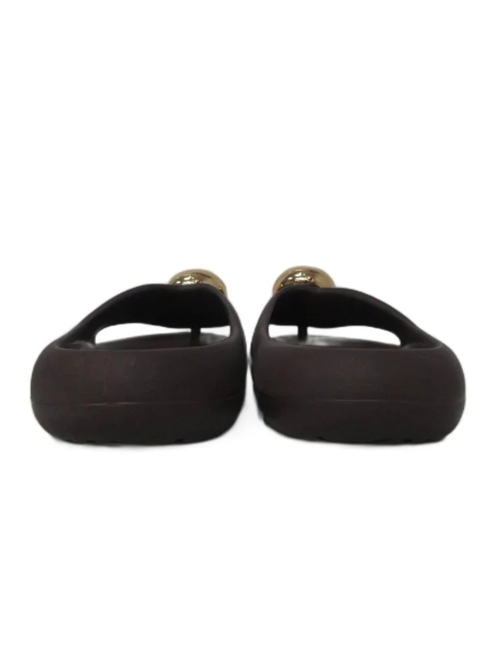 Loewe Pebble Thong Sandals Shoes Thick Sole Design Brown